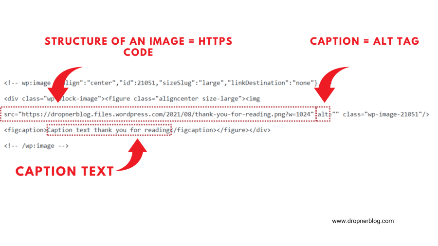 Structure of an image = HTTPS code