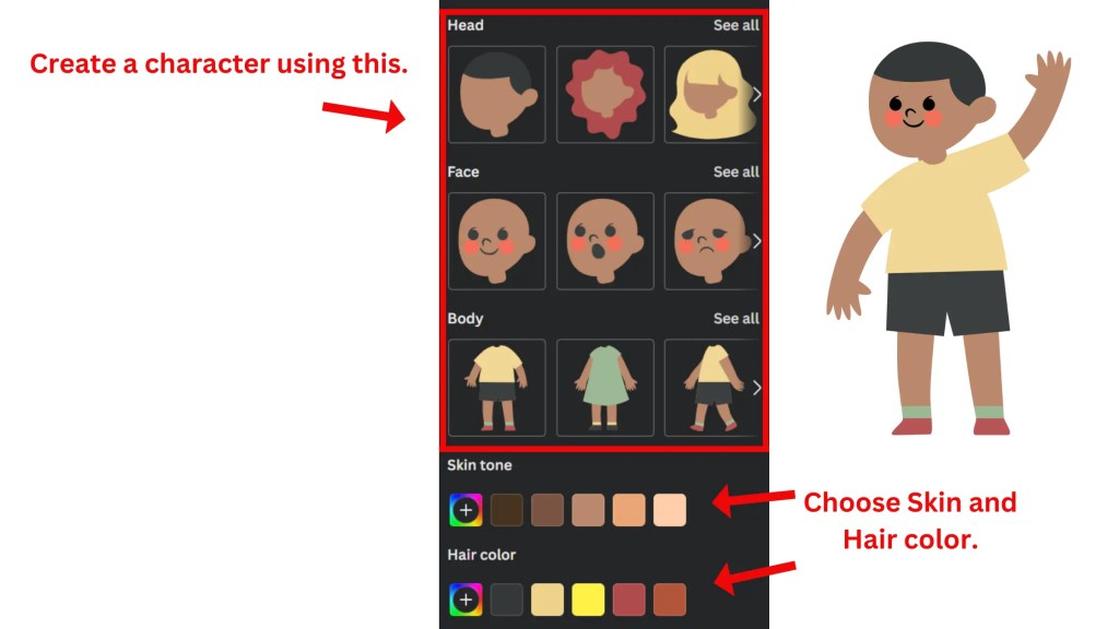 Example of Character Builder