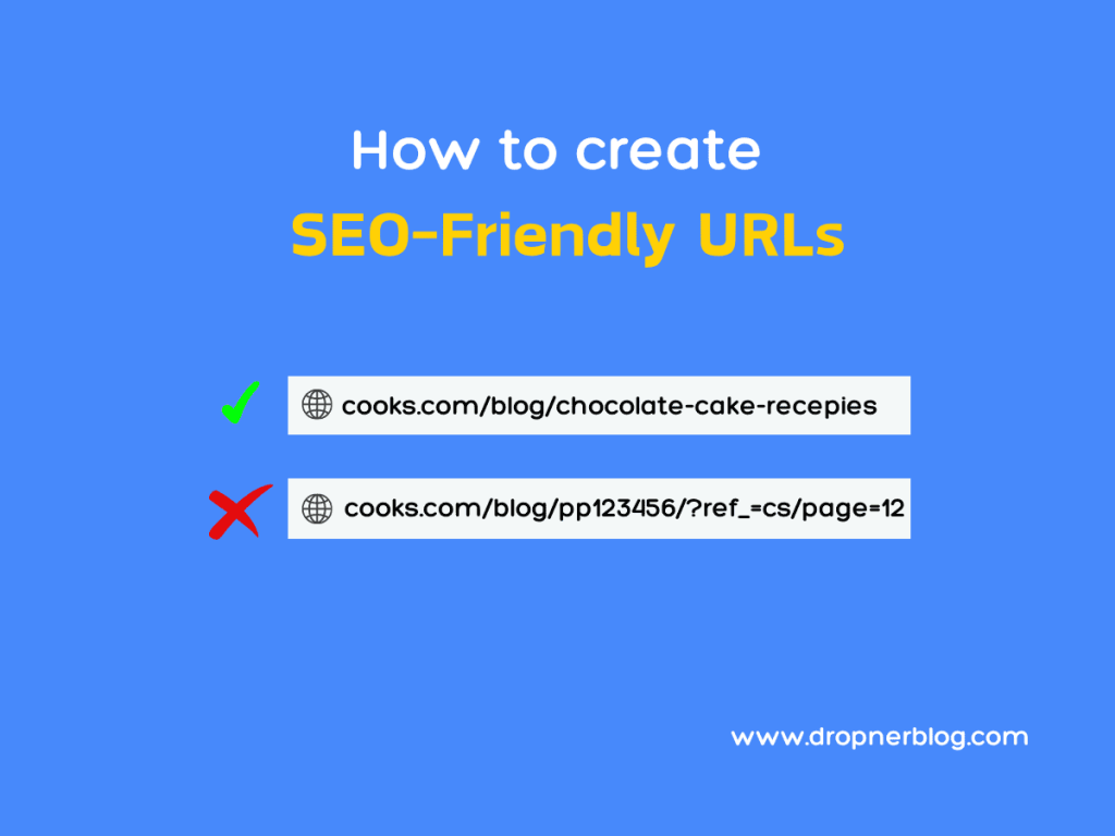 Bad and good SEO-friendly URLs