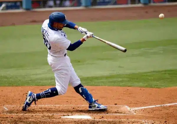 An exmple of a good Alt Text Mookie Betts has led the Dodgers to the best record in baseball through the first 30 games of a 60-game season.