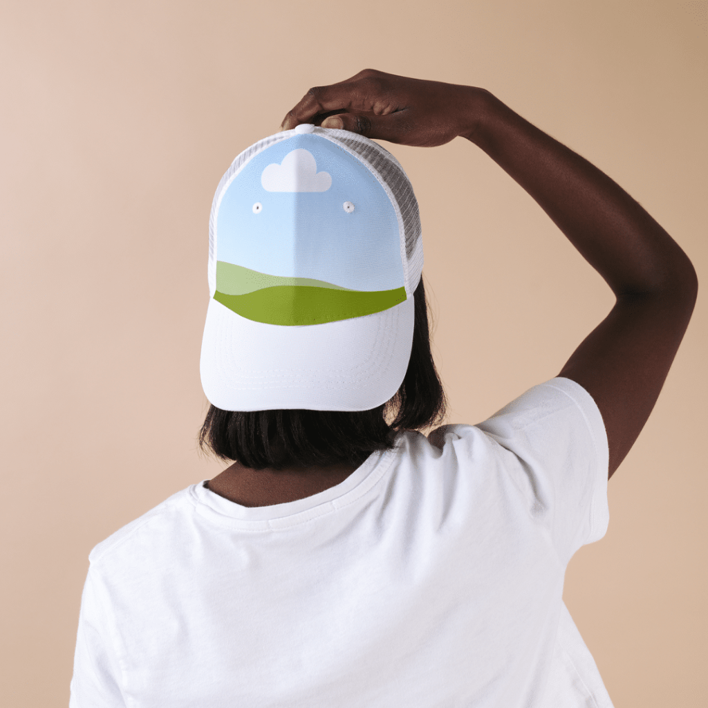 Canva mock up head wear