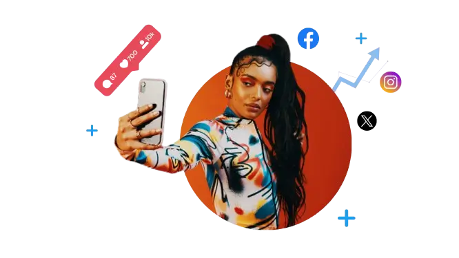 Mobile Influencer Taking a Selfie