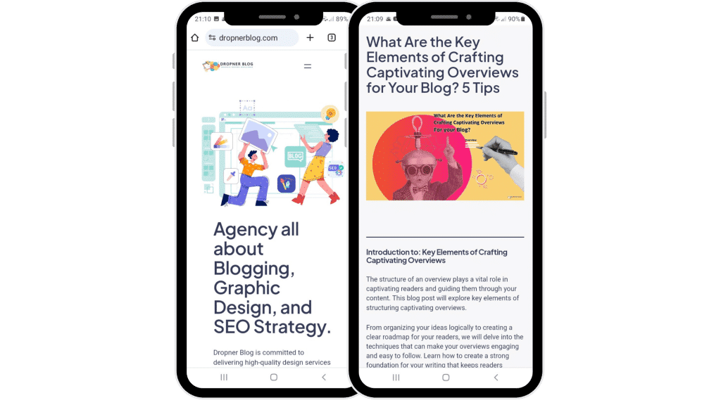 Mobile site of Dropner Blog