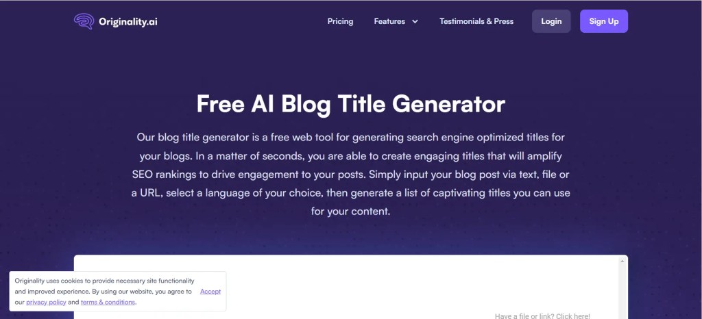 Free AI Blog Title Generator - Generate catchy and engaging blog titles effortlessly.