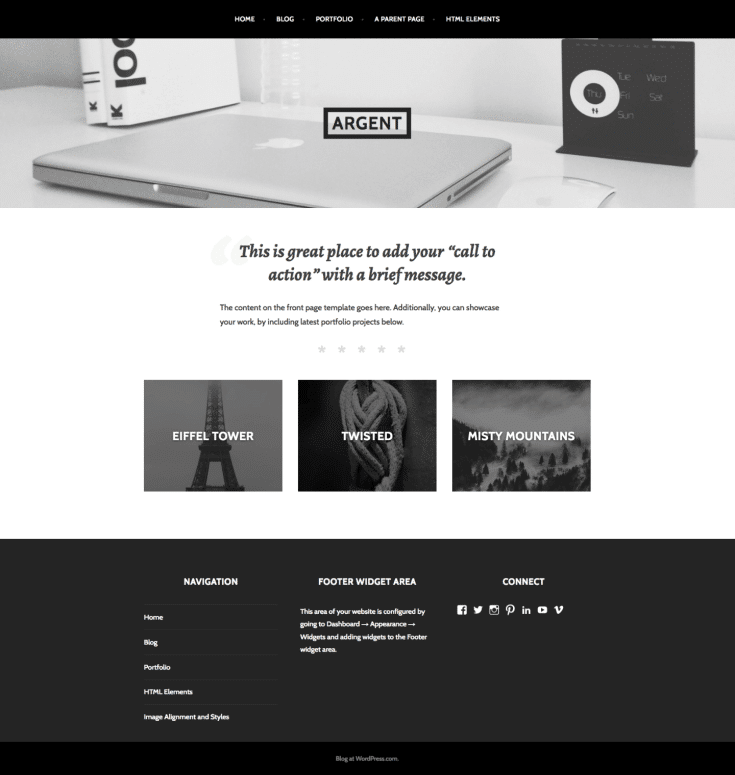 Argent WordPress Theme