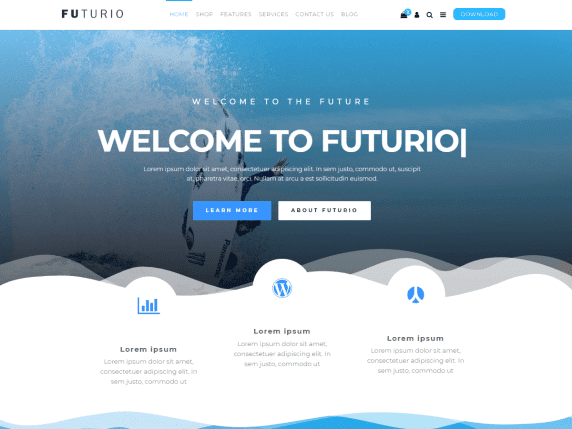 Futurio WordPress theme