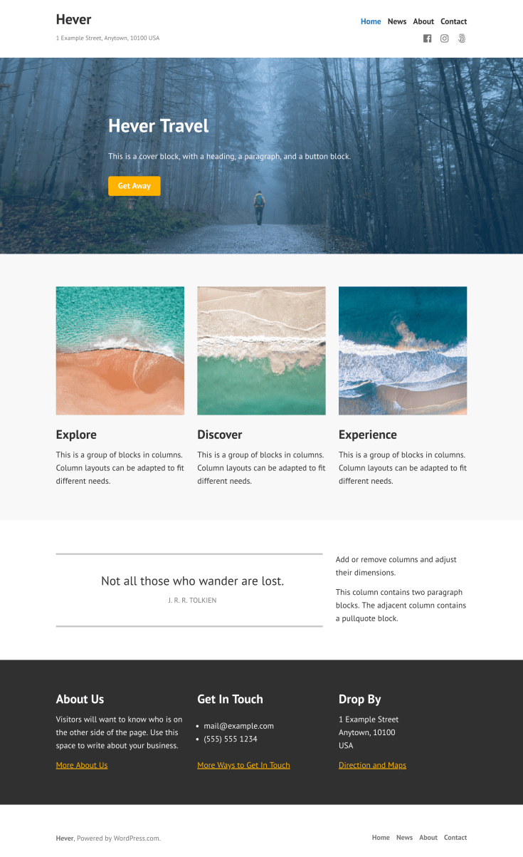 Hever WordPress theme