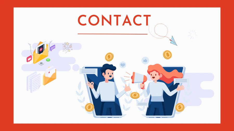 two cartoon person speaking to contact dropner blog