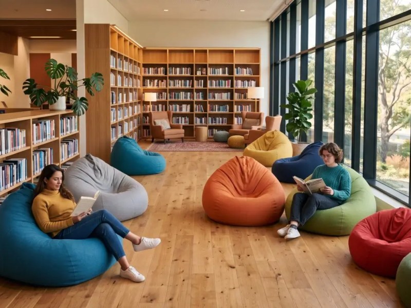 How Bean Bag Chairs Transform Library Reading Areas
